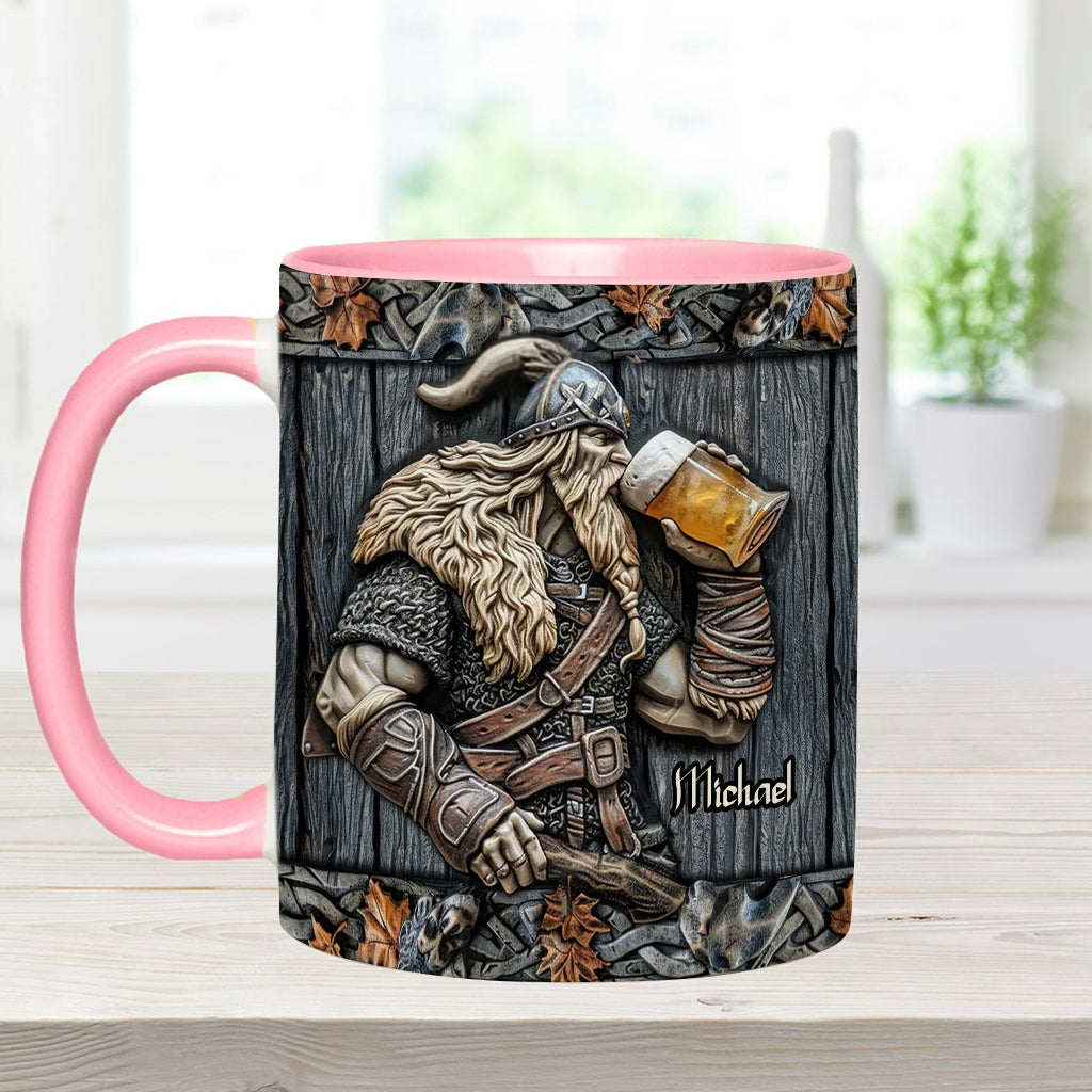 Mug Viking personnalisé avec motif de bière