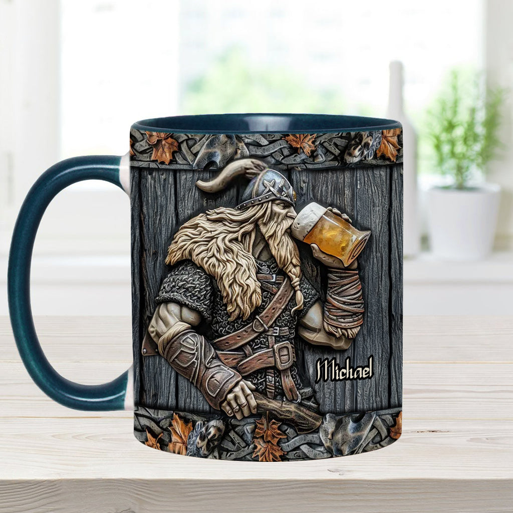 Mug Viking personnalisé avec motif de bière