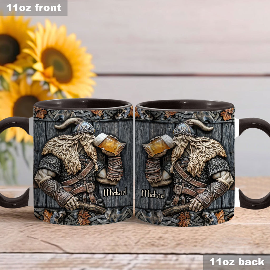 Mug Viking personnalisé avec motif de bière
