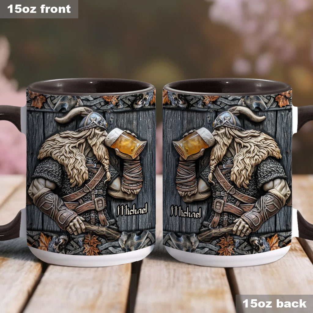 Mug Viking personnalisé avec motif de bière