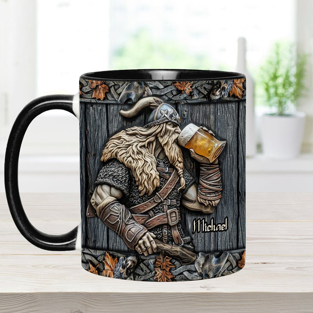 Mug Viking personnalisé avec motif de bière