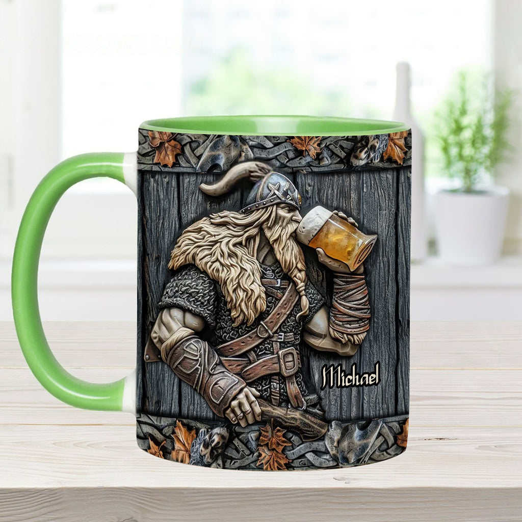 Mug Viking personnalisé avec motif de bière