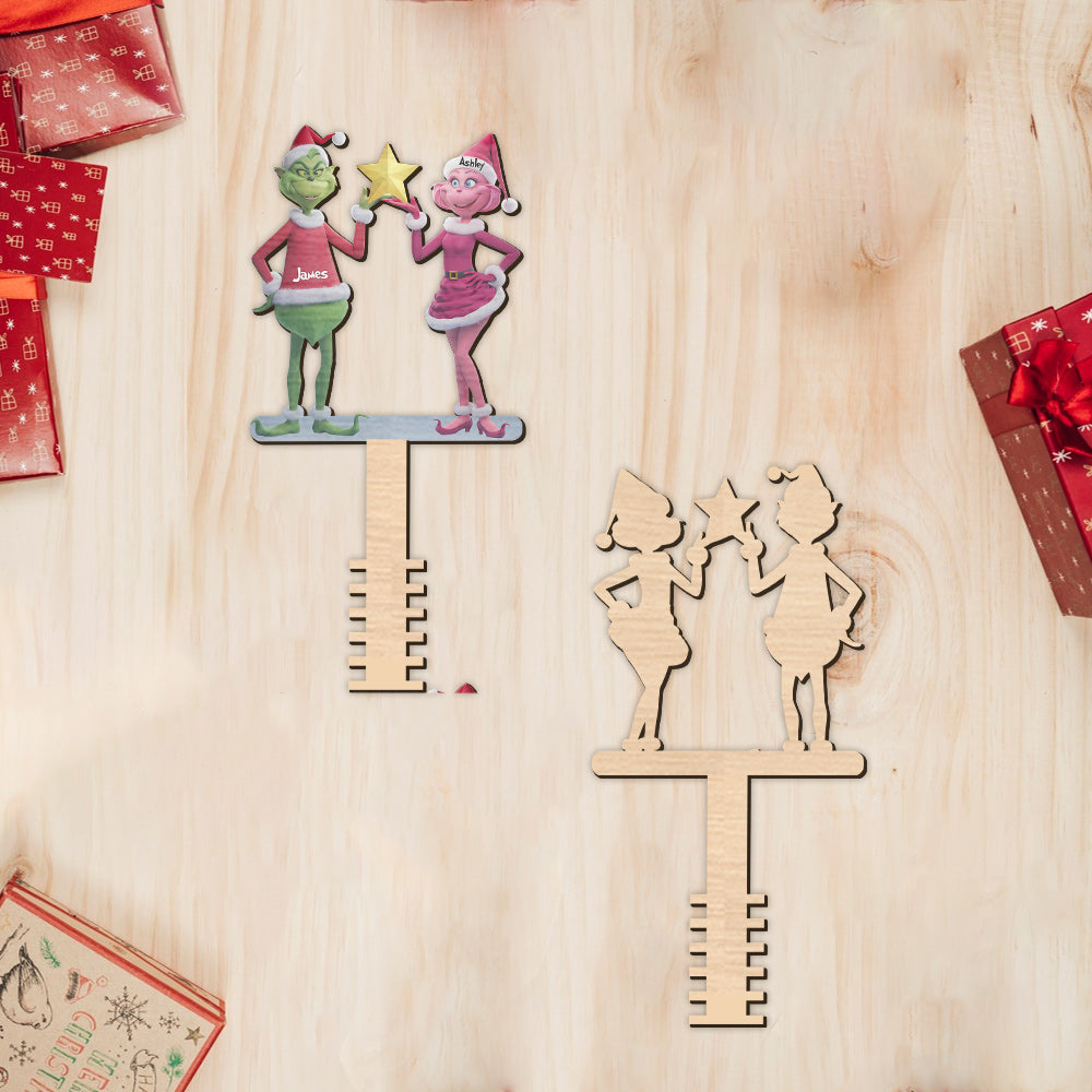 Joyeux Grinchmas - Étole de Noël personnalisée pour décorer le sapin.