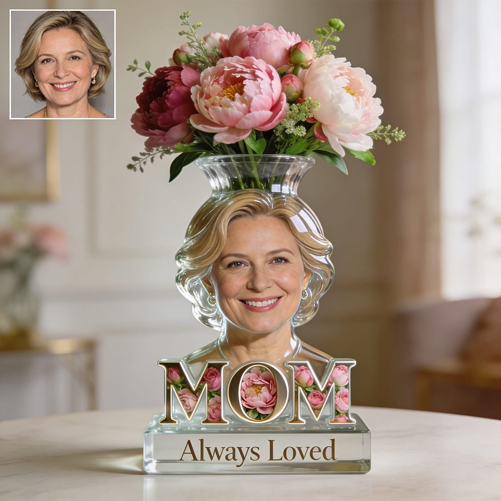 European Blonde Woman - Personalized Mother Acrylic Pot