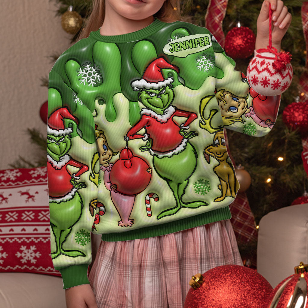 Merry Christmas - Personalized Stole Christmas Ugly Sweater