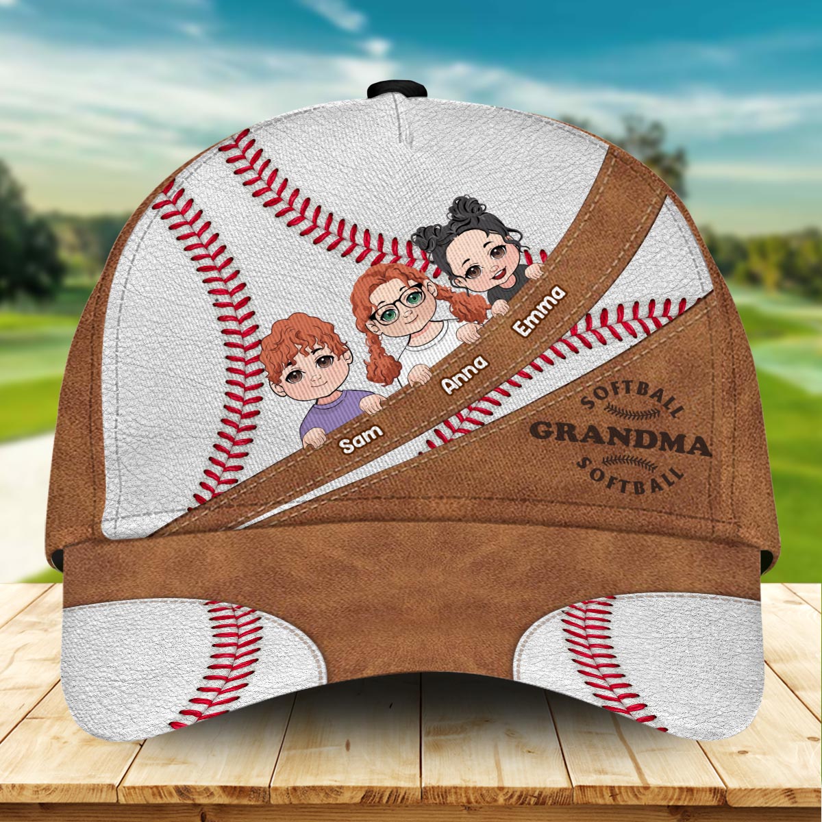 Maman, Grand-mère, Papa - Casquette de baseball classique personnalisée