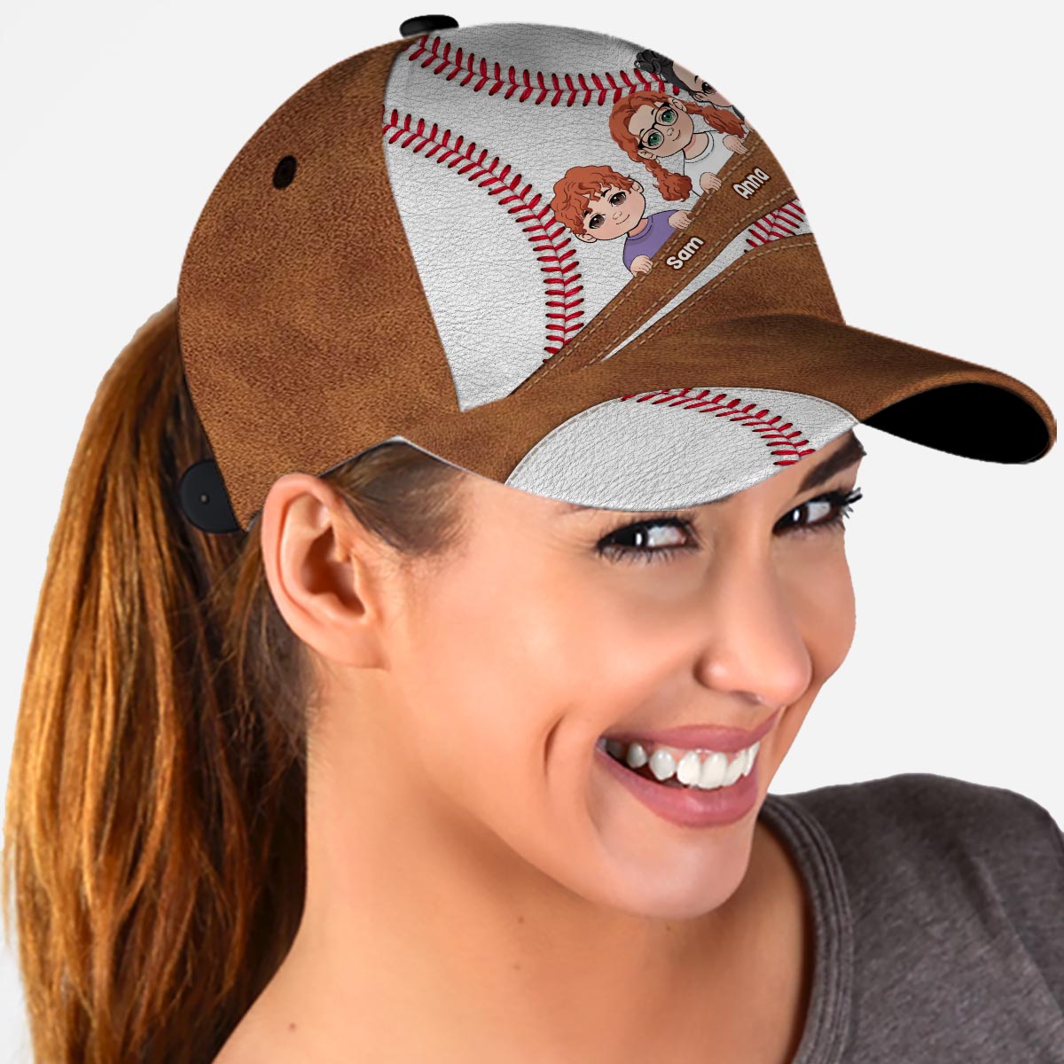 Maman, Grand-mère, Papa - Casquette de baseball classique personnalisée