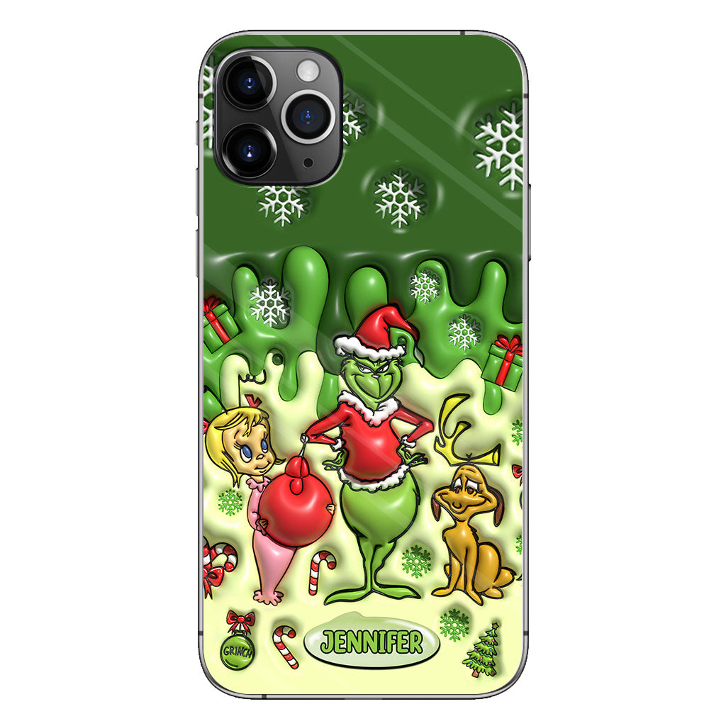 Merry Grinchmas - Personalized Stole Christmas Phone Case