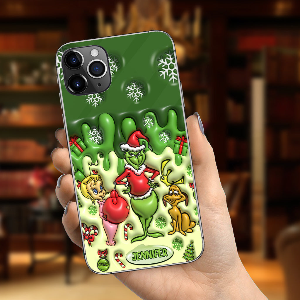 Merry Grinchmas - Personalized Stole Christmas Phone Case