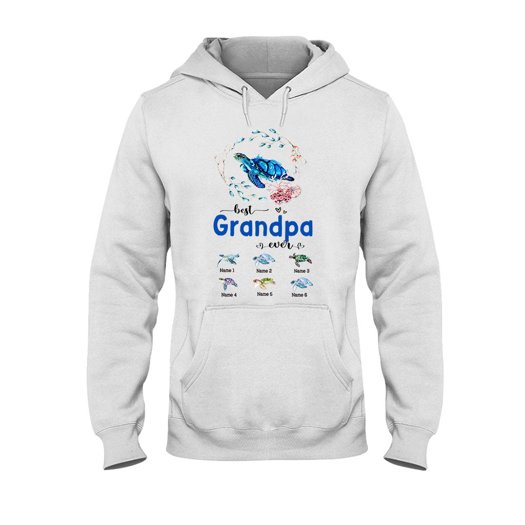 Meilleure mamie du monde - Cadeau tortue pour grand-mère, grand-père, maman, papa, oncle, tante - T-shirt et sweat à capuche personnalisés