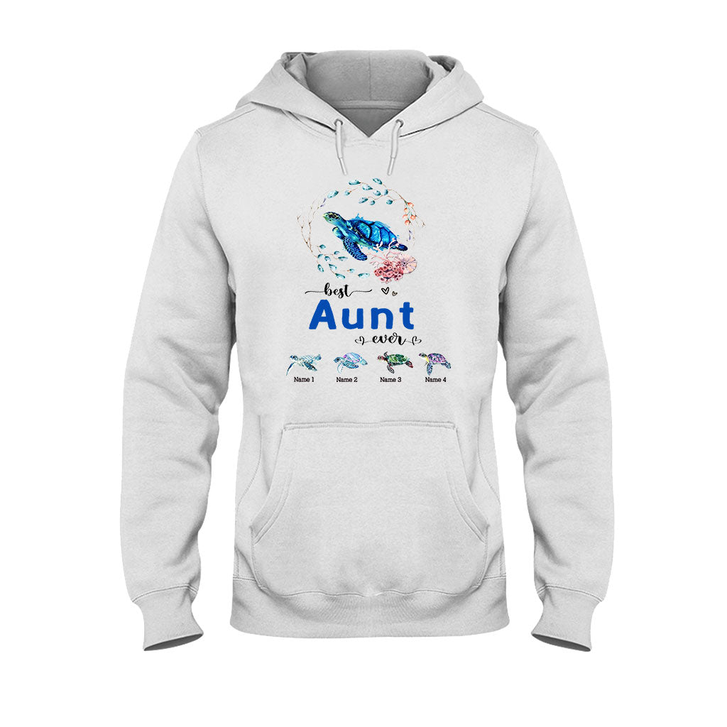 Meilleure mamie du monde - Cadeau tortue pour grand-mère, grand-père, maman, papa, oncle, tante - T-shirt et sweat à capuche personnalisés