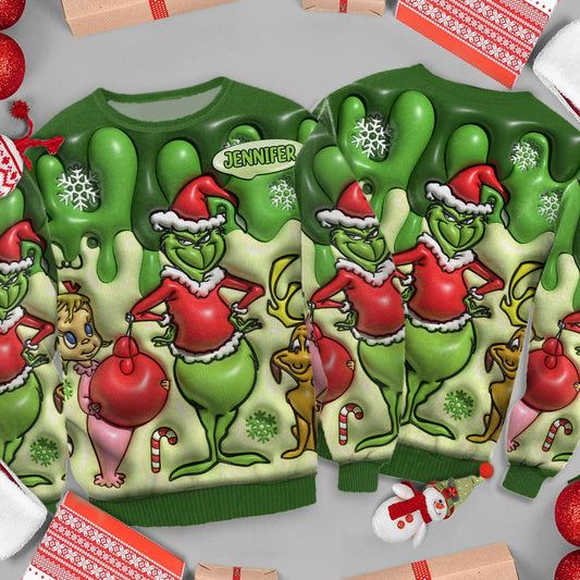 Joyeux Noël - Étole de Noël personnalisée et pull moche