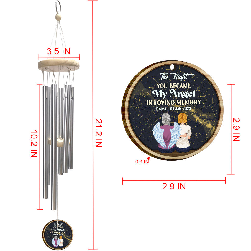 When I Look At The Stars - Personalized Memorial Wind Chime