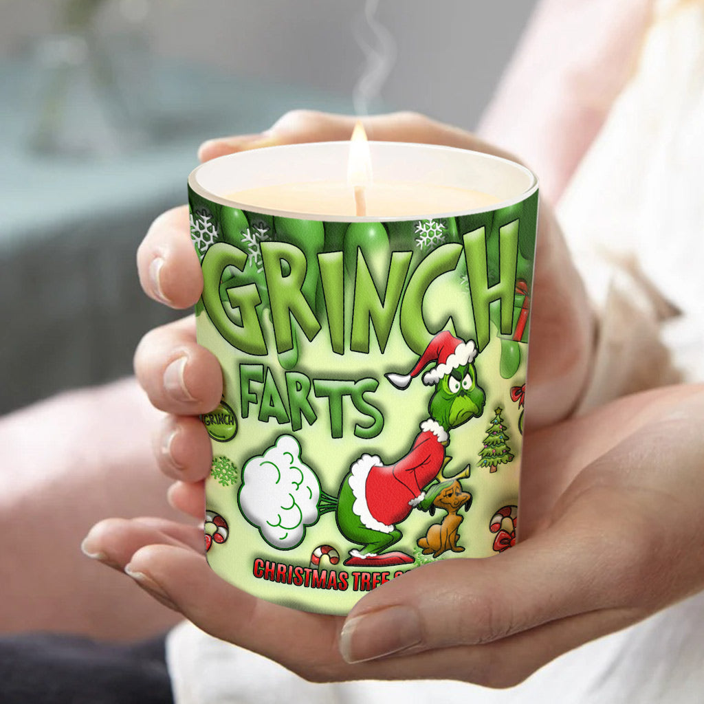 Christmas Tree Scented - Stole Christmas Candle With Wooden Lid