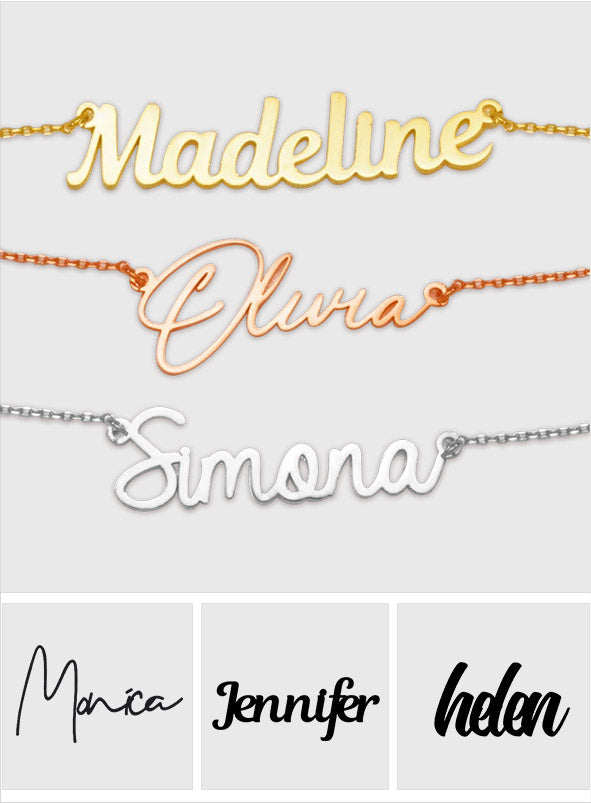 Meilleure amie pour toujours - Collier personnalisé avec le nom de votre meilleure amie