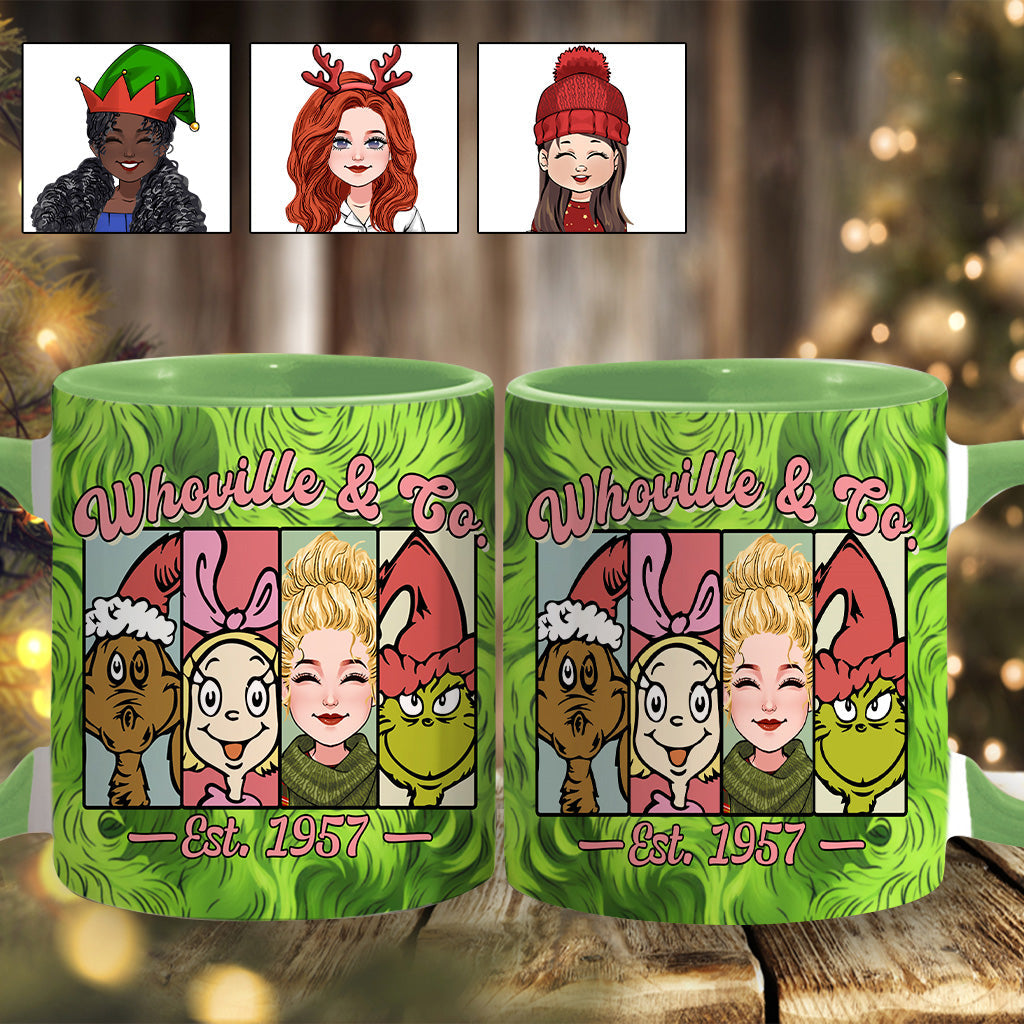 Mug décoratif de Noël Green Mischief - Stole personnalisé