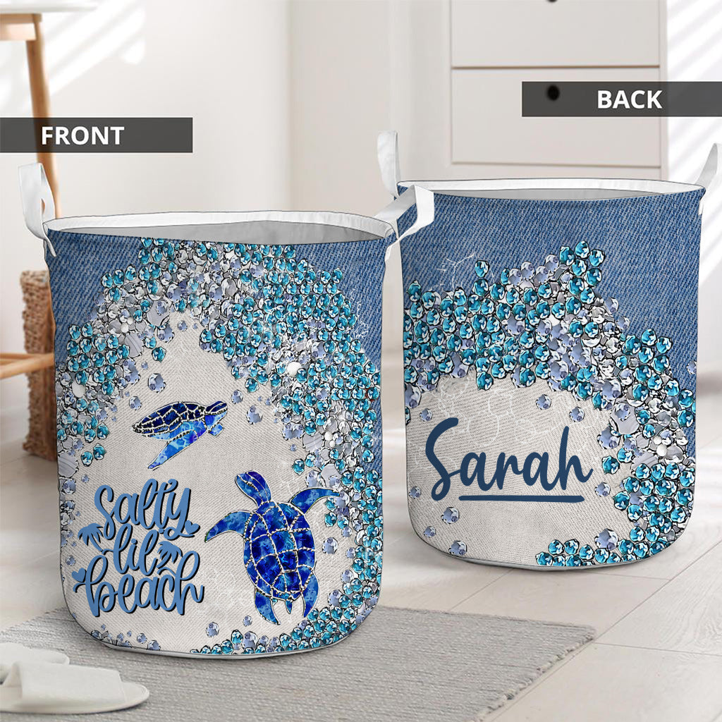 Panier de rangement personnalisé Turtle Bling - Tortue