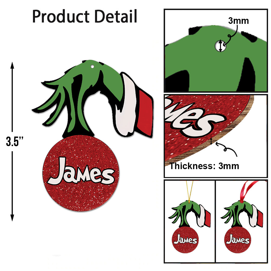 Merry Christmas - Personalized Stole Christmas Ornament