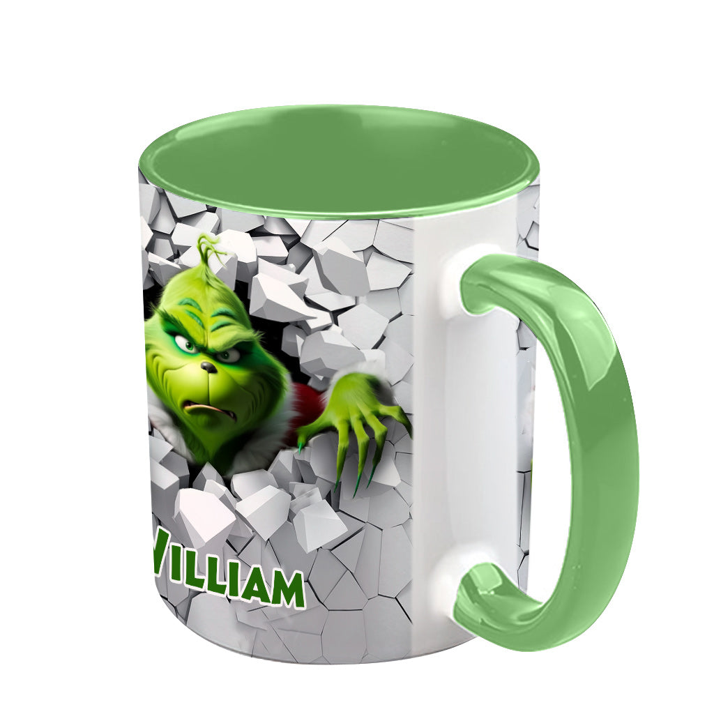 Merry Christmas - Personalized Stole Christmas Accent Mug