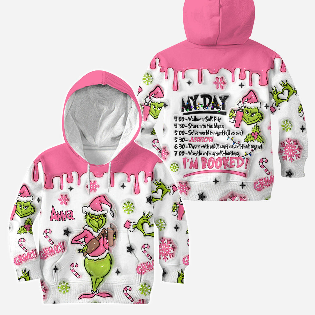 Je suis réservé(e) - Sweat à capuche et legging personnalisés « Étole de Noël »