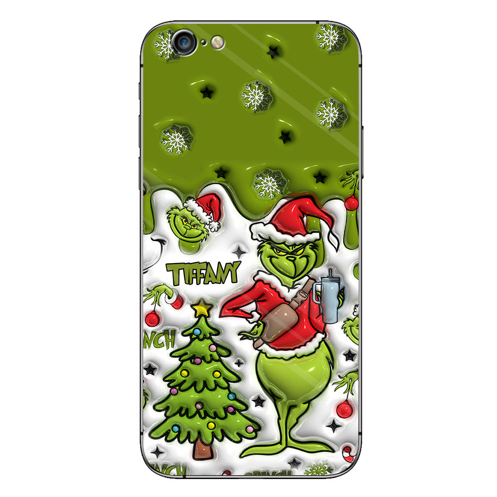 Merry Grinchmas - Personalized Stole Christmas Phone Case