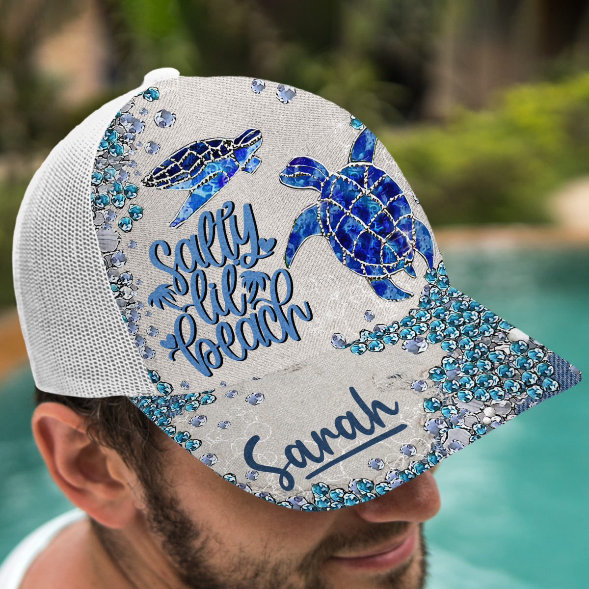 Casquette de camionneur Turtle Bling personnalisée - Tortue