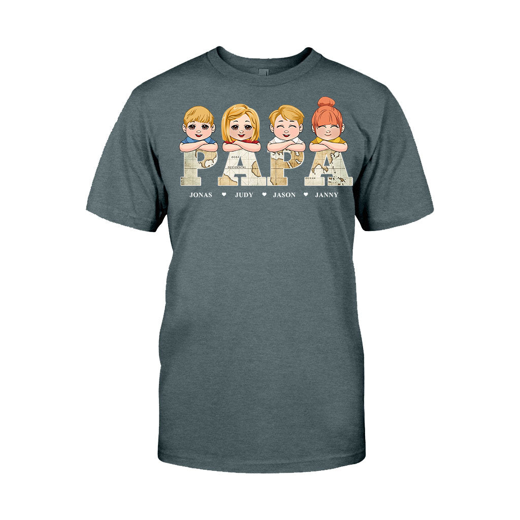 Titre de carte vintage - T-shirt et sweat à capuche personnalisés pour papa