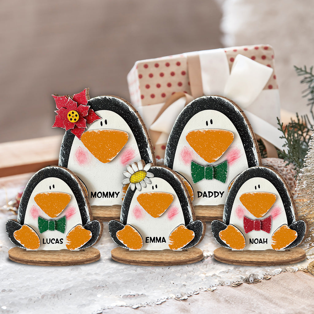 Joyeux Noël - Plaque en bois personnalisée pour la famille