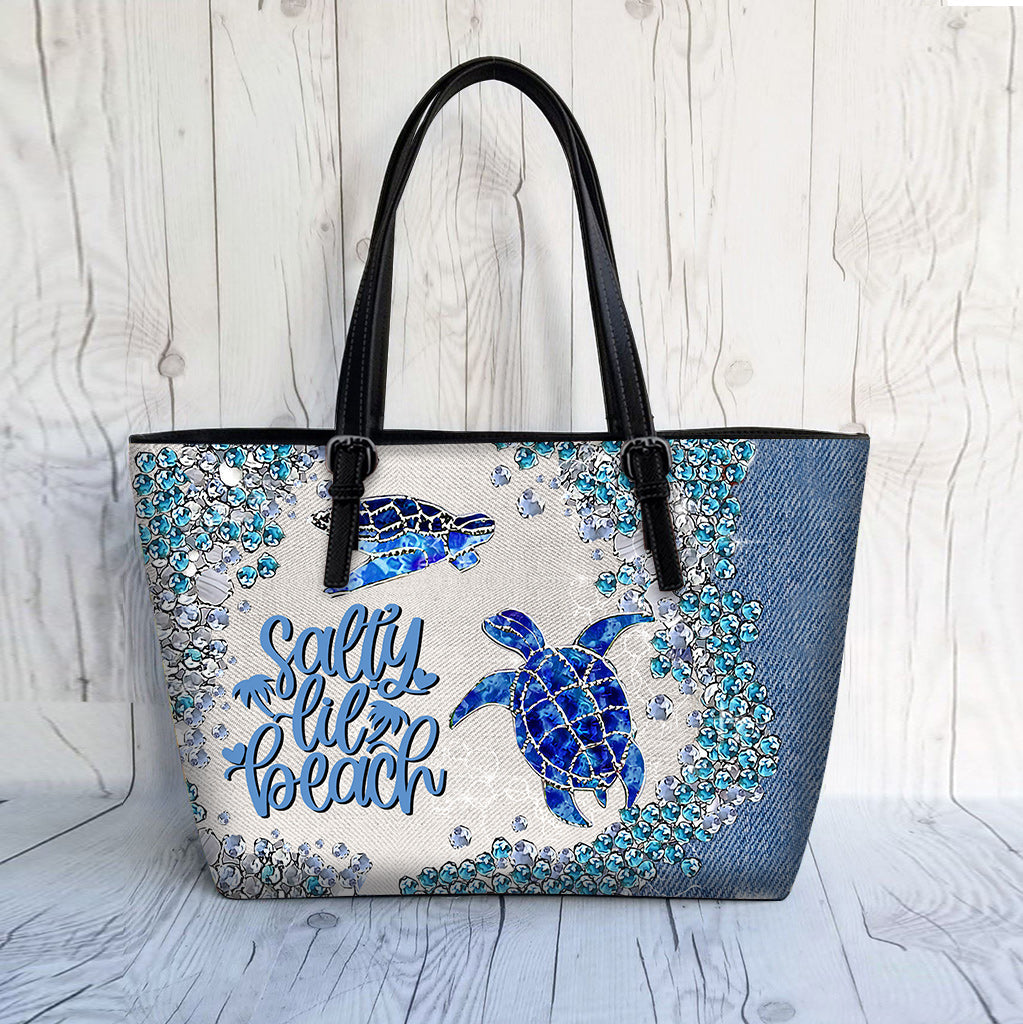 Sac en cuir Turtle Bling personnalisé