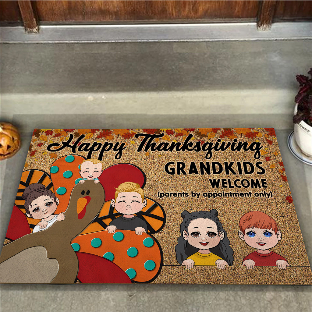Paillasson personnalisé « Joyeux Thanksgiving » pour grand-mère