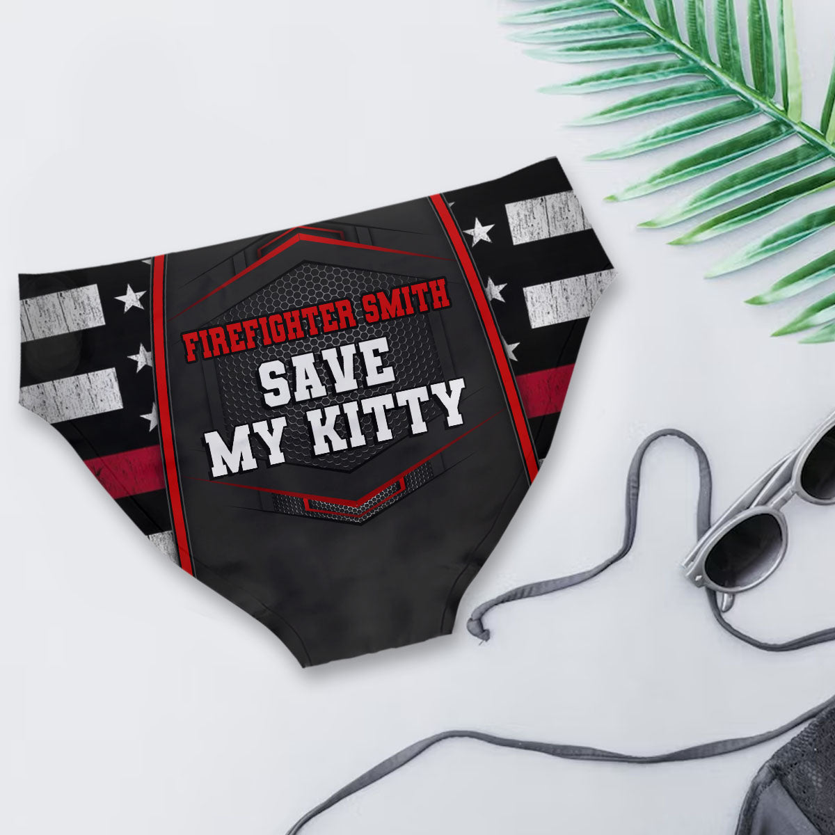 Pompier Sauve mon Chat - Culottes personnalisées pour femmes pompières