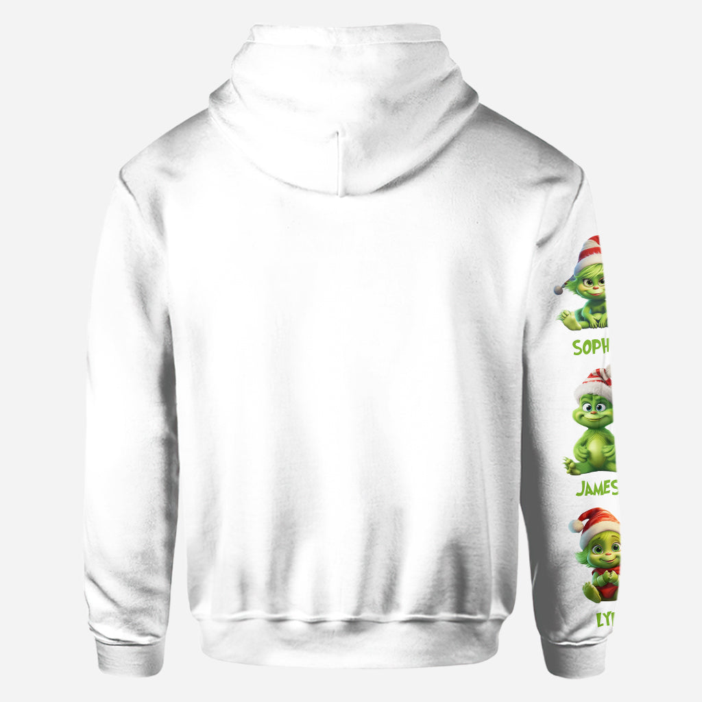 Maman Grinch - T-shirt personnalisé « Fou de Noël »