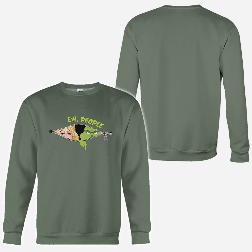 Ew People Green Mischief - Personalized Stole Christmas All Over Shirt