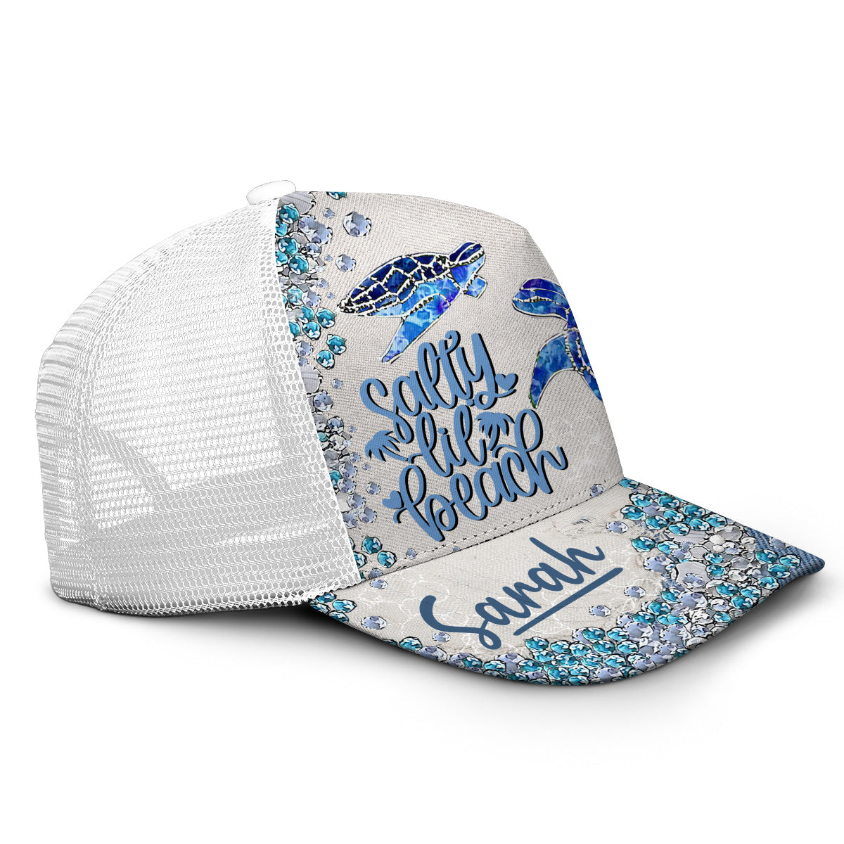 Casquette de camionneur Turtle Bling personnalisée - Tortue