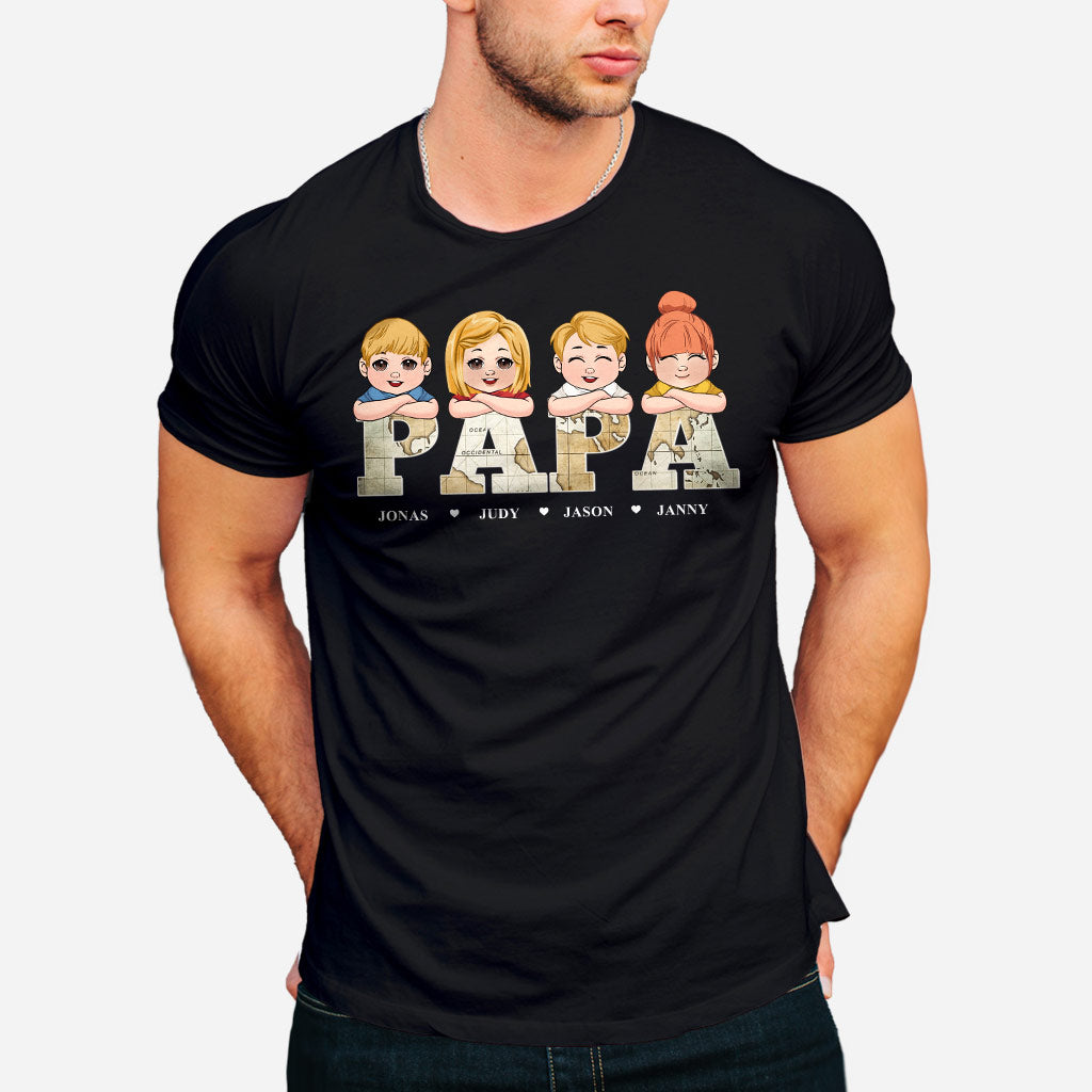 Titre de carte vintage - T-shirt et sweat à capuche personnalisés pour papa