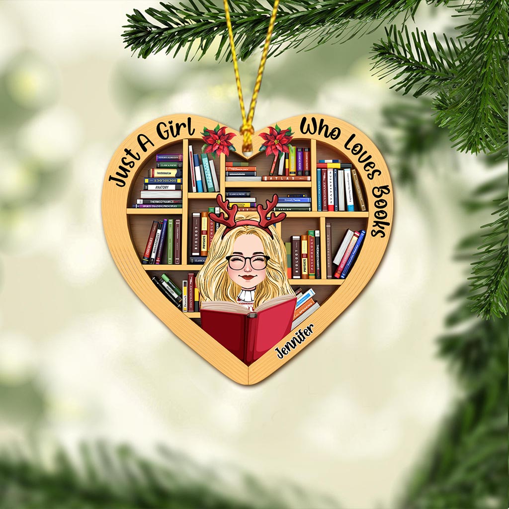 Juste une fille qui aime les livres - Ornement de livre personnalisé