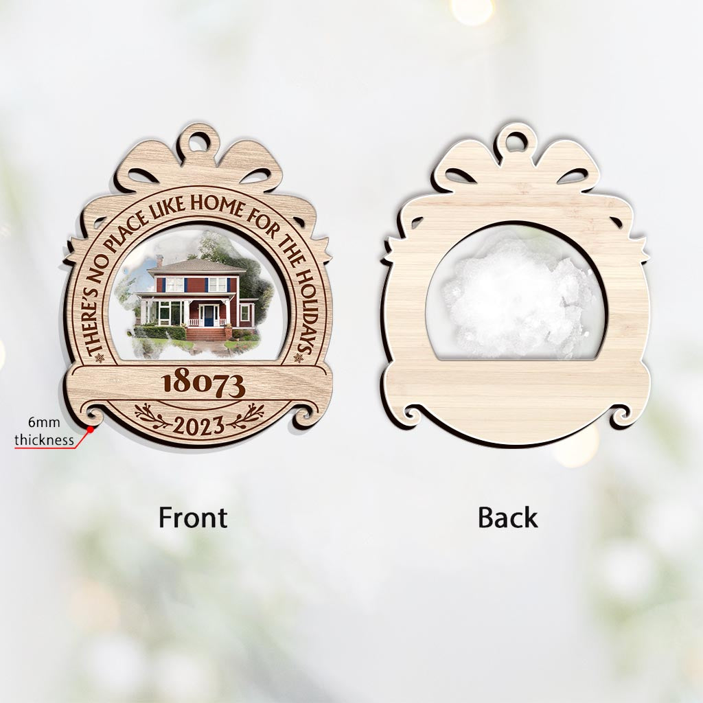 Rien ne vaut son chez-soi pour les fêtes - Ornement familial personnalisé à plusieurs niveaux