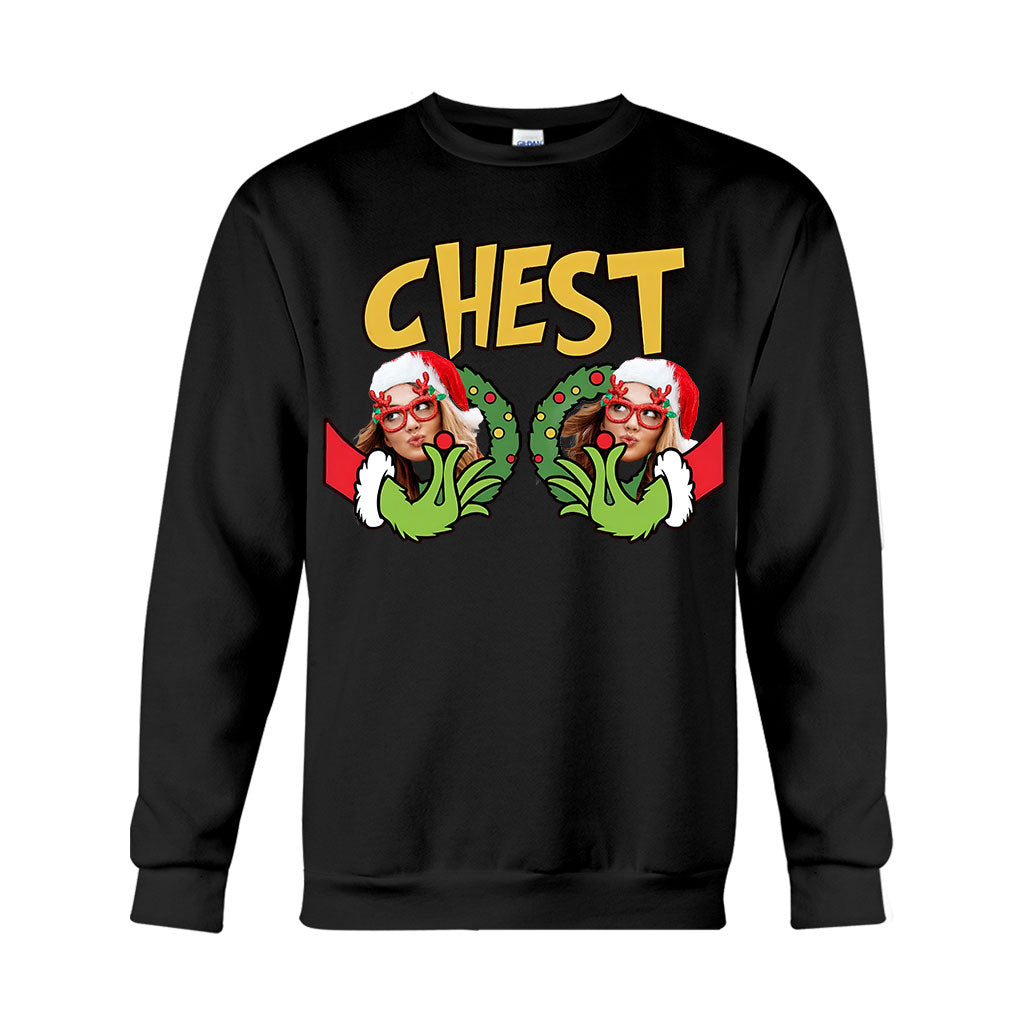 Chest Nuts Merry Grinchmas - Personalized Stole Christmas T-shirt And Hoodie