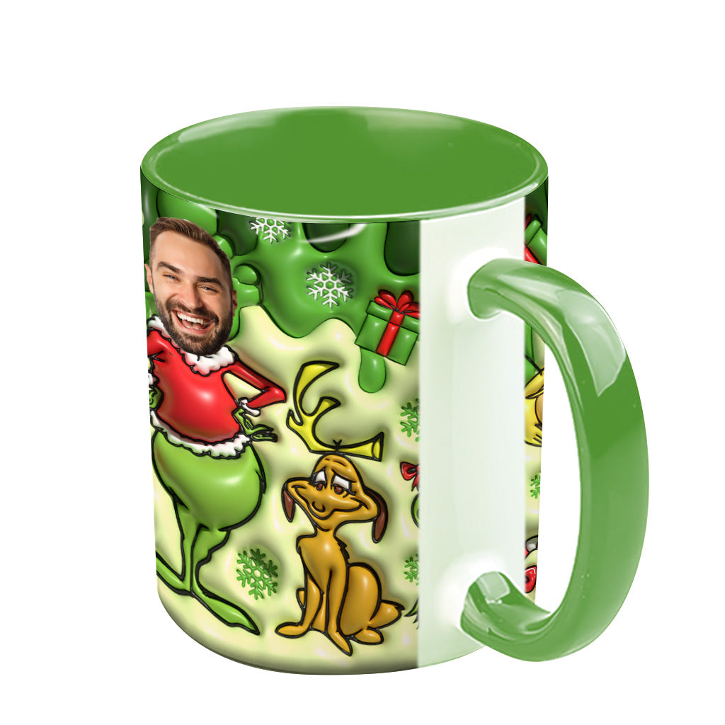Merry Grinchmas - Personalized Stole Christmas Accent Mug