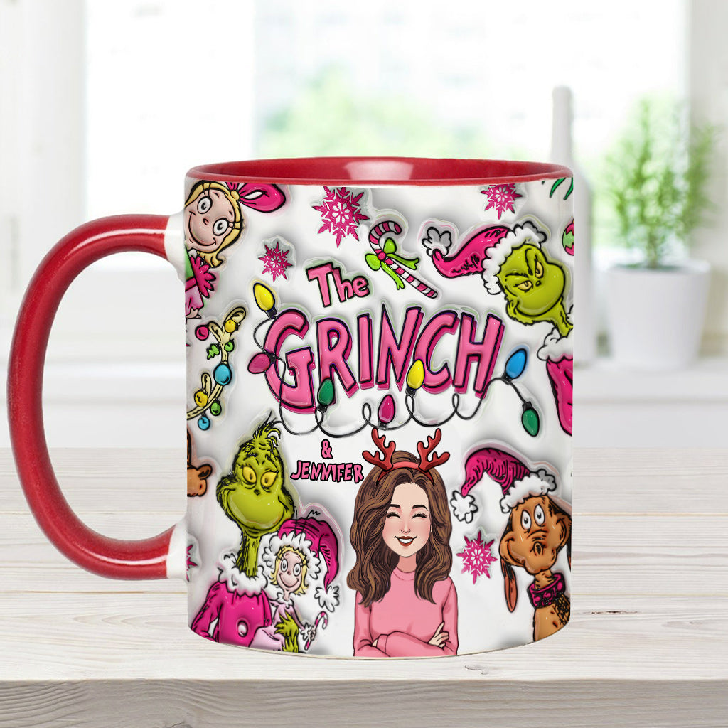 The Grinch & Me - Personalized Stole Christmas Accent Mug