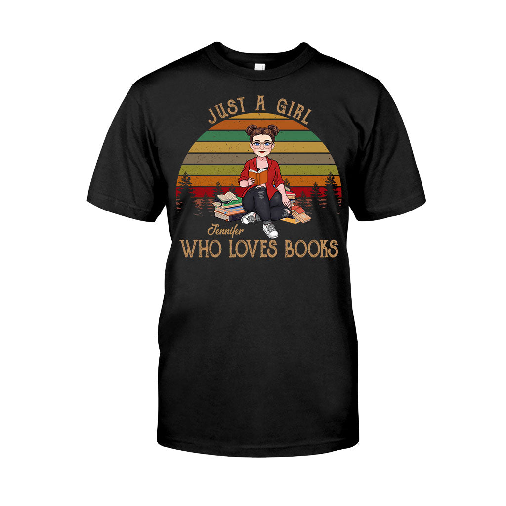 Juste une fille qui aime les livres - T-shirt et sweat à capuche personnalisés « Juste une fille qui aime les livres »