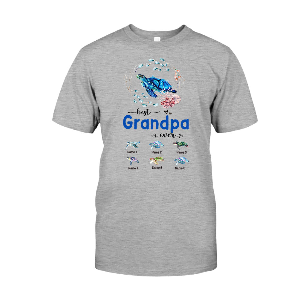Meilleure mamie du monde - Cadeau tortue pour grand-mère, grand-père, maman, papa, oncle, tante - T-shirt et sweat à capuche personnalisés