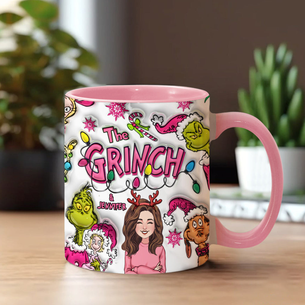 The Grinch & Me - Personalized Stole Christmas Accent Mug