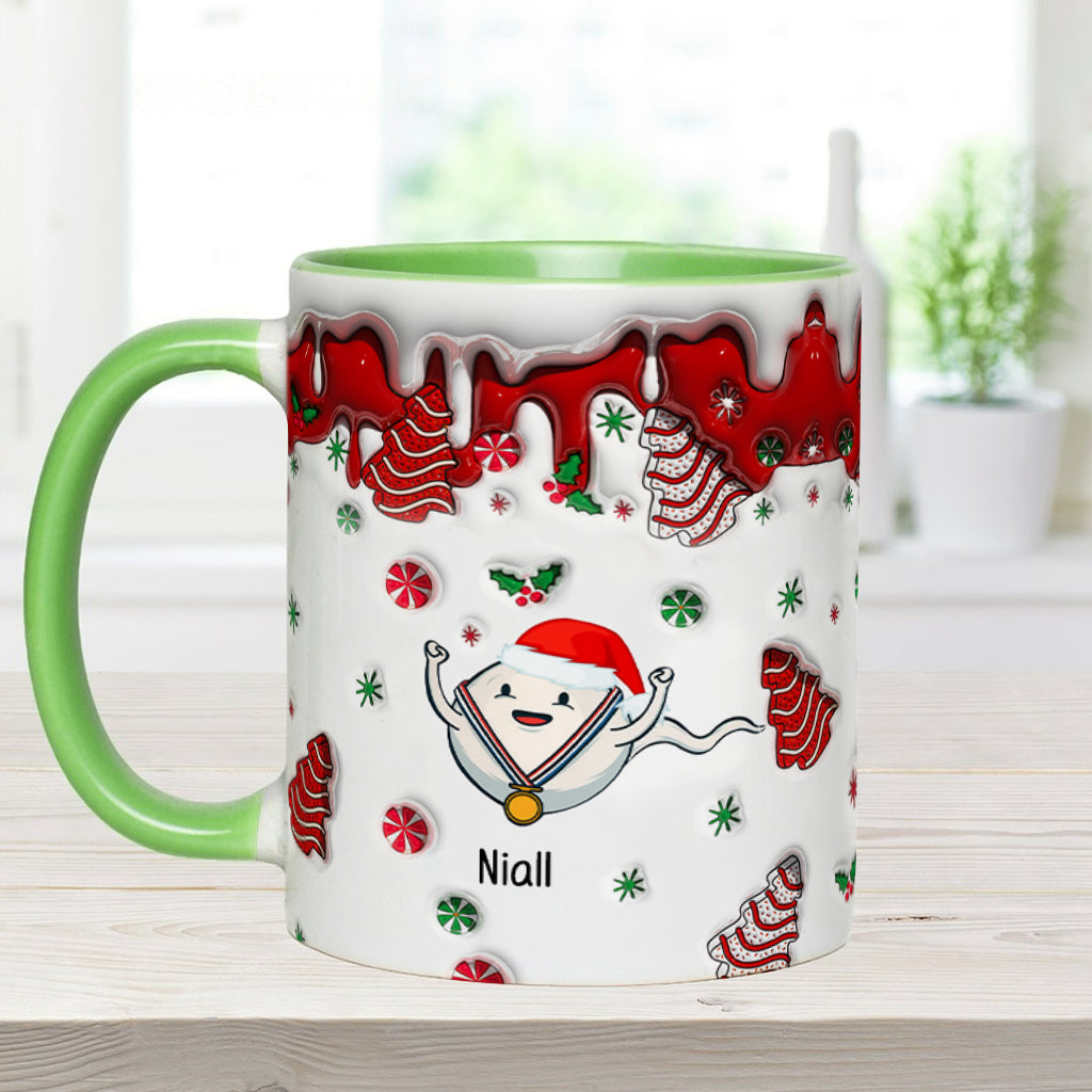 Joyeux Noël papa de la part de ton champion de natation - Mug personnalisé pour papa