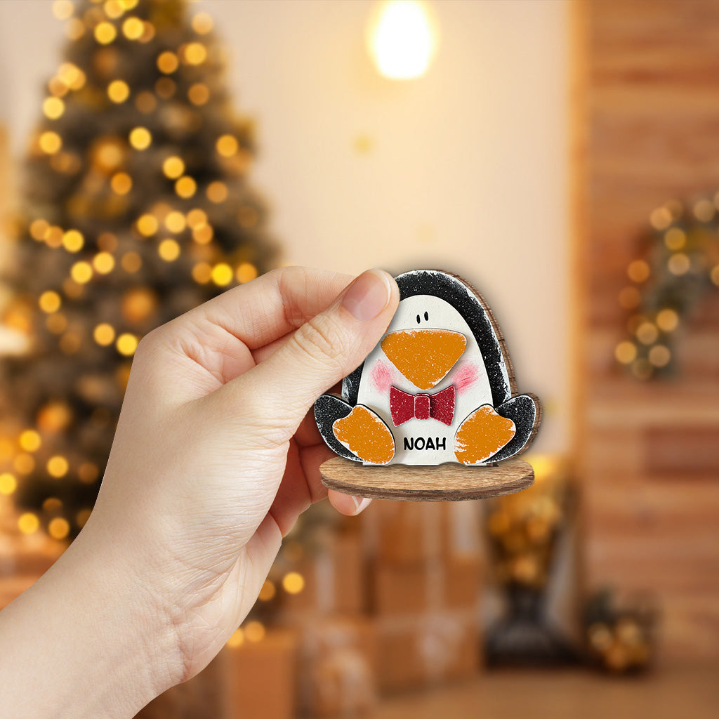 Joyeux Noël - Plaque en bois personnalisée pour la famille