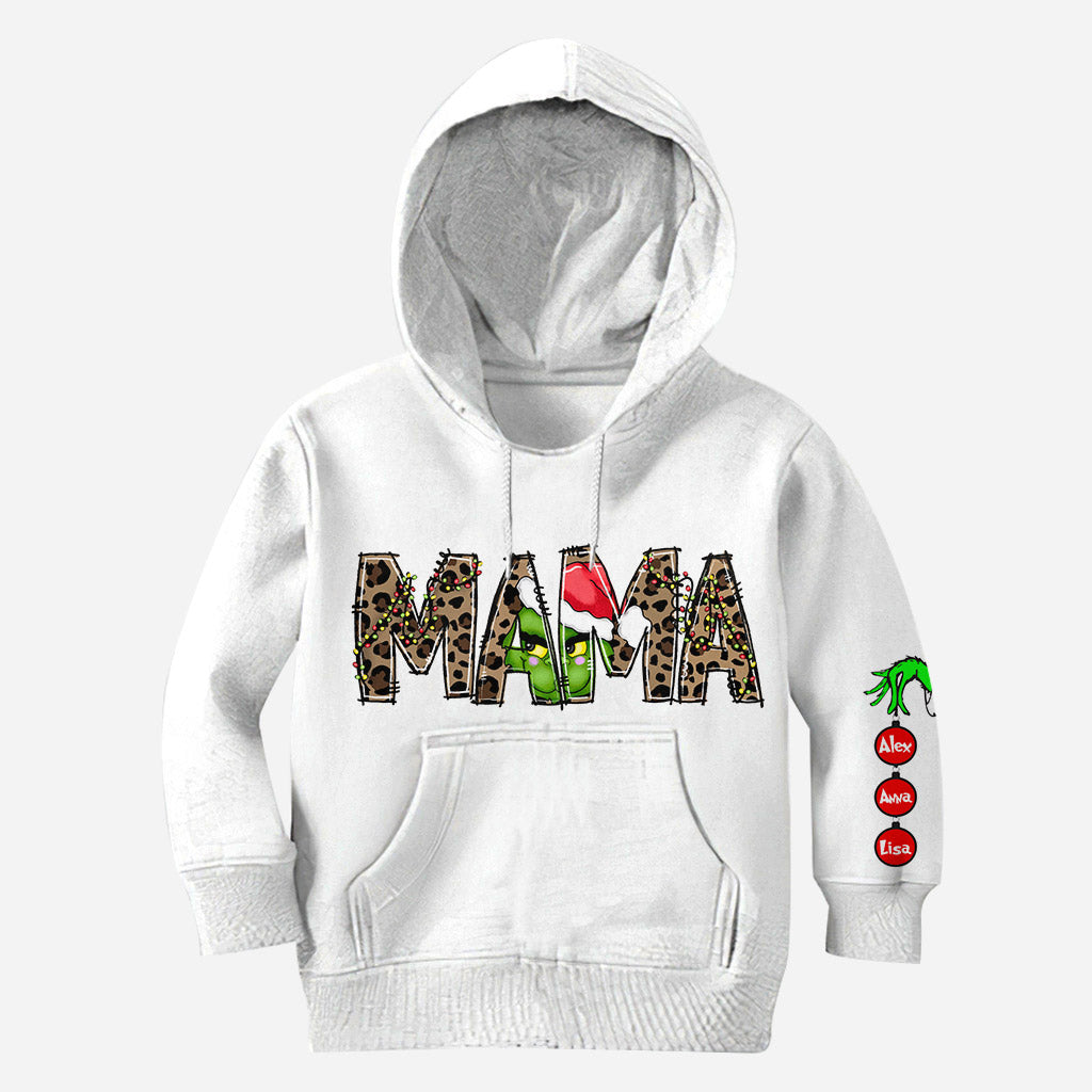 Personalized Christmas Hoodie For Mom - Personalized Stole Christmas All Over Shirt