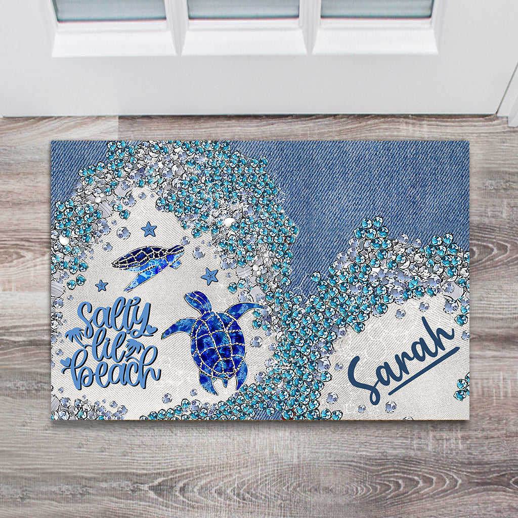 Turtle Bling - Personalized Turtle Doormat