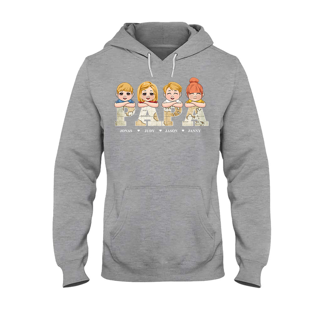 Titre de carte vintage - T-shirt et sweat à capuche personnalisés pour papa