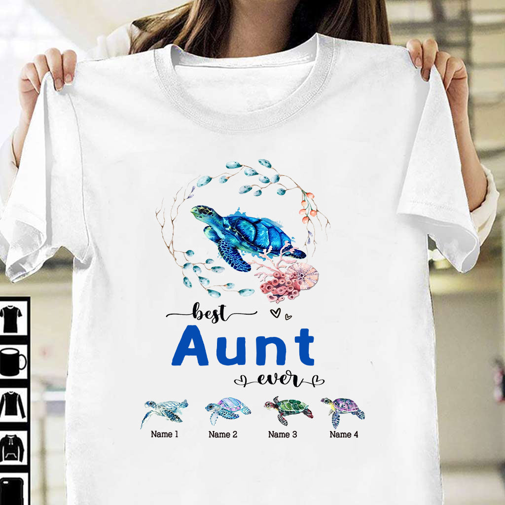 Meilleure mamie du monde - Cadeau tortue pour grand-mère, grand-père, maman, papa, oncle, tante - T-shirt et sweat à capuche personnalisés