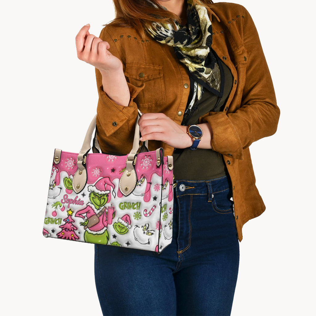 Sac à main en cuir personnalisé avec n'importe quel nom